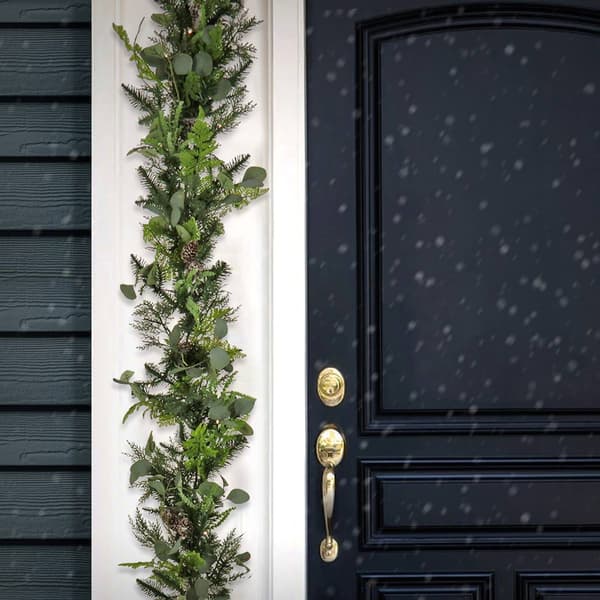 National Tree 9ft. Winter Garden Pre-Lit Garland w/ LED Lights