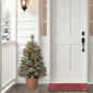 Puleo International 3ft. Pre-Lit Snowy Christmas Tree in Basket - image 7
