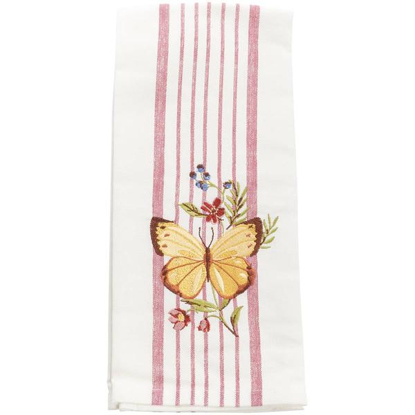 Kay Dee Designs Mulberry Bloom Stripe Tea Towel - image 