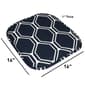 Sweet Home Collection Mirage Hexagonal Memory Foam Chair Pad - image 4