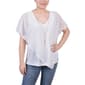 Womens NY Collection Jacquard Chiffon Lined Poncho - image 1