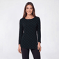 Womens AK Anne Klein 3/4 Sleeve Houndstooth Blouse - image 1