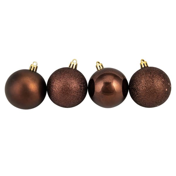 Northlight Seasonal 60ct. Mocha Christmas Ball Ornaments