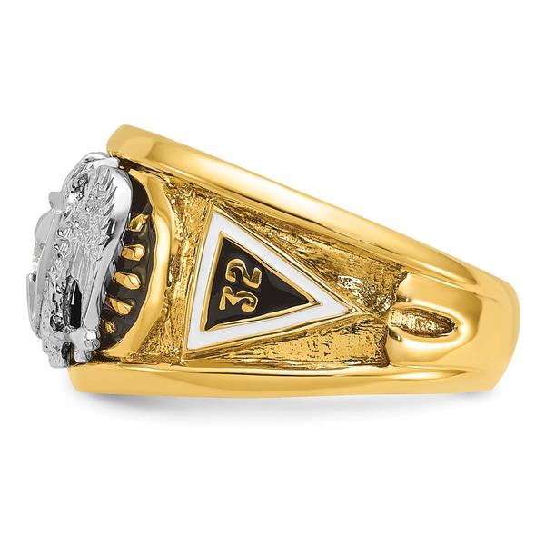 Mens Diamond Classics™ 10kt Diamond 32nd Scottish Rite Eagle Ring