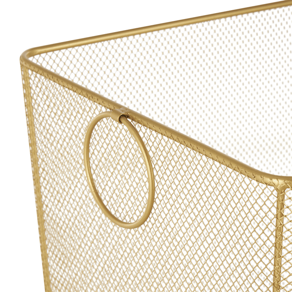 9th & Pike® Modern Gold Metal Storage Cart