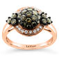 Le Vian(R) Rose Gold Chocolate Diamond Cluster Ring - image 1