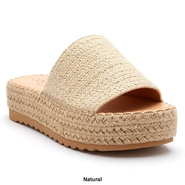 Womens Beach by Matisse Del Mar Platform Slide Sandals