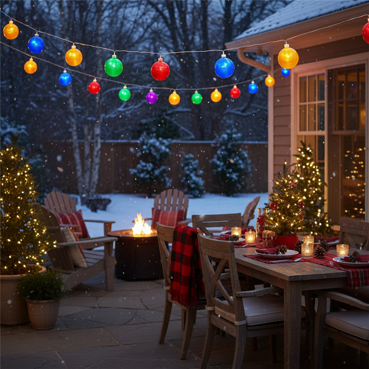 Hofert LED Globe Patio Light Set, 20ct