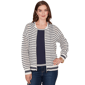 Plus Size Ruby Rd. Jetsetter Mesh Stitch Zip Sweater Jacket - image 1