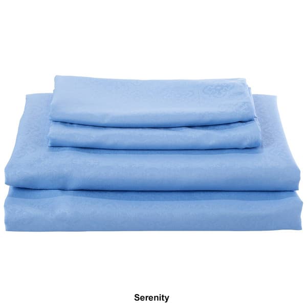 Hotel Suites Collection 6pc. AC Trellis Embossed Sheet Set - image 