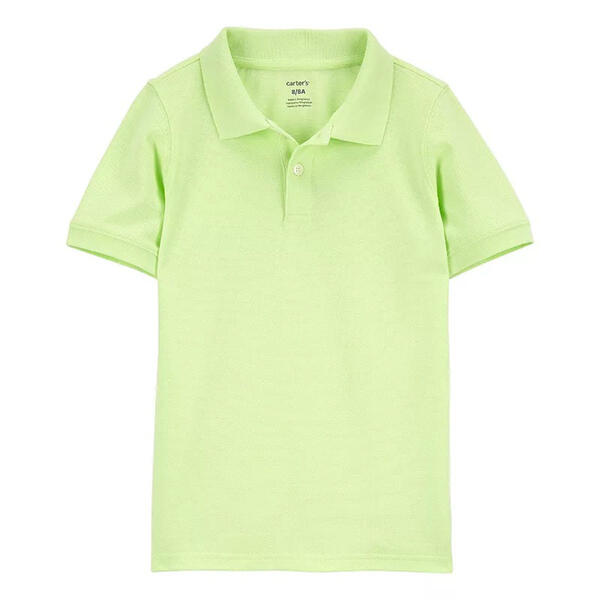 Boys &#40;4-7&#41; Carters&#40;R&#41; Short Sleeve Solid Easter Polo - Green - image 