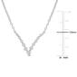 Platinum Plated 1/3ctw Diamond Necklace - image 3