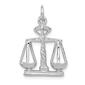 Unisex Gold Classics&#40;tm&#41; 14kt White Gold Scales Of Justice Charm - image 1
