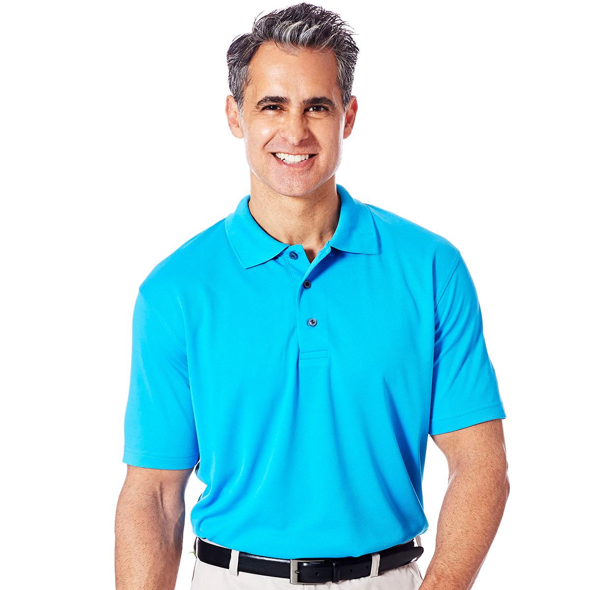 Mens Cross & Winsor® Cross Rice Stitch Golf Polo