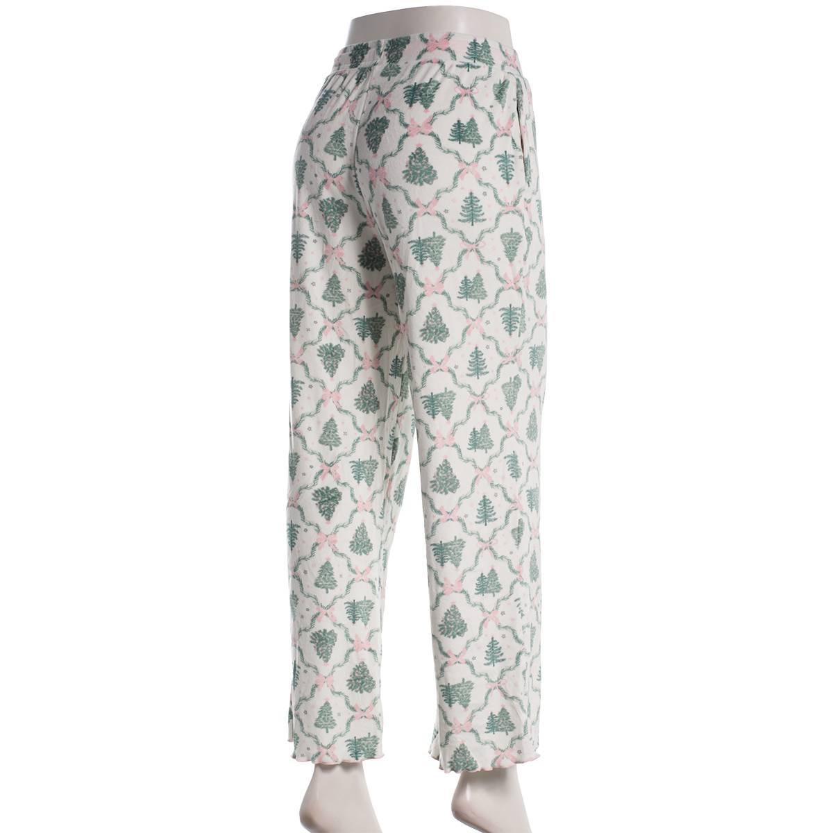 Womens Sincerely Jules Tree Velour Pajama Bottoms