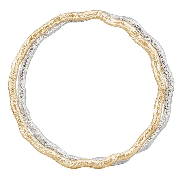Design Collection Gold & Silver-Tone Double Bangle Bracelet Set