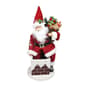Northlight Seasonal 16.5in. Animated Santa Going Down a Chimney - image 1