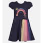 Girls &#40;4-6x&#41; Bonnie Jean Back to School Rainbow Knit Dress - image 2