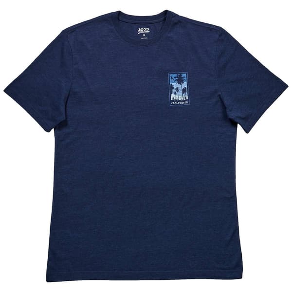 Mens IZOD&#40;R&#41; Easy Days Palms Short Sleeve Tee - Medieval Blue - image 