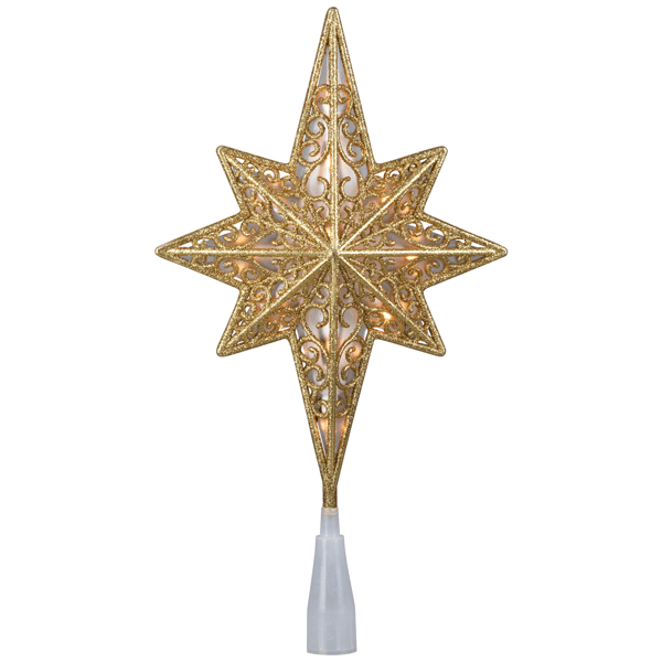 Northlight Gold Scroll Star of Bethlehem Christmas Tree Topper