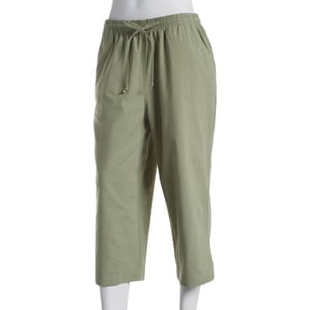 Plus Size Hasting & Smith Sheeting Capri Pants - Boscov's