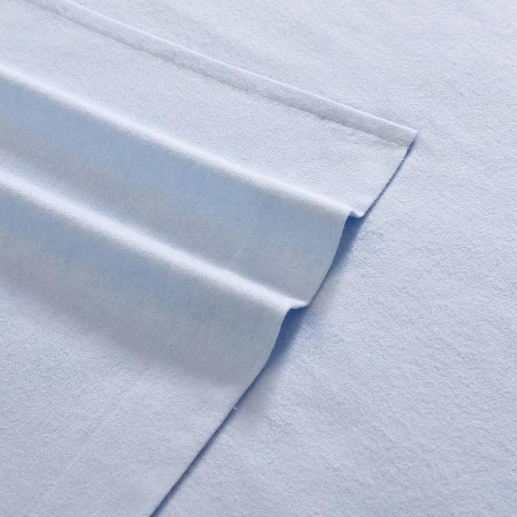 Laura Ashley Solid Cotton Flannel Sheet Set
