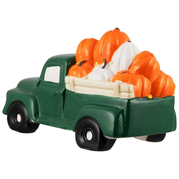 Northlight Seasonal 9.5in. LED Green Ceramic Truck D&#233;cor