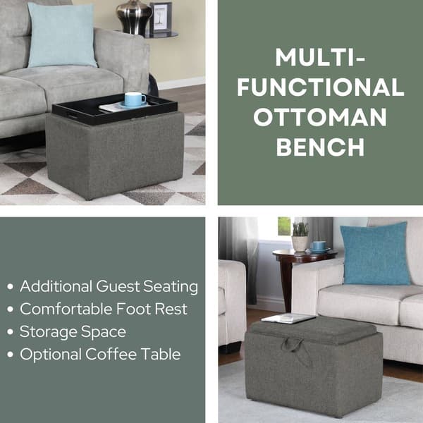 Convenience Concepts Designs4Comfort Accent Storage Ottoman