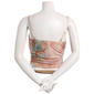 Juniors Madden Girl Marble Mesh Bustier Drape Neck Top - image 3