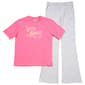 Girls (7-16) Puma® 2pc. Butterfly Script Top & Flare Pants Set - image 1