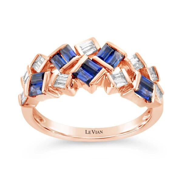 Le Vian&#40;R&#41; Blueberry Sapphire&#40;tm&#41; & Vanilla Diamonds&#40;R&#41; Baguette Ring - image 