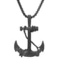 Mens Lynx Stainless Steel Anchor Pendant - image 1