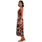 Womens AK Anne Klein Sleeveless Abstract Leaf Midi Dress - image 3