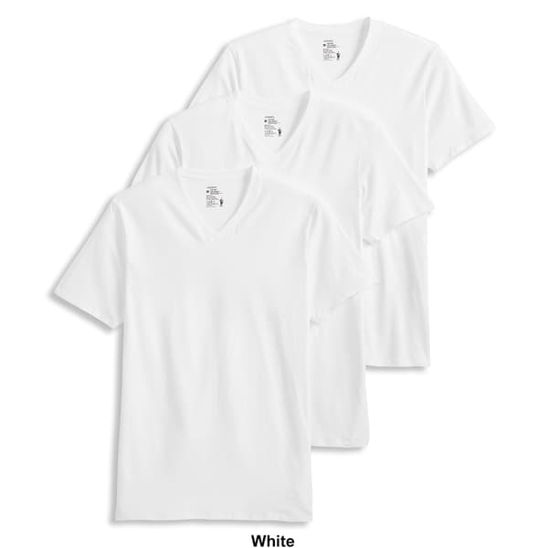 Mens Jockey&#174; 3pk. Cotton Stretch Classic V-Neck Tee