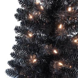 Puleo International 6ft. Pre-Lit Tinsel Artificial Christmas Tree