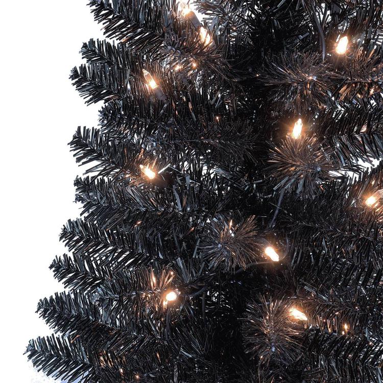 Puleo International 6ft. Pre-Lit Tinsel Artificial Christmas Tree