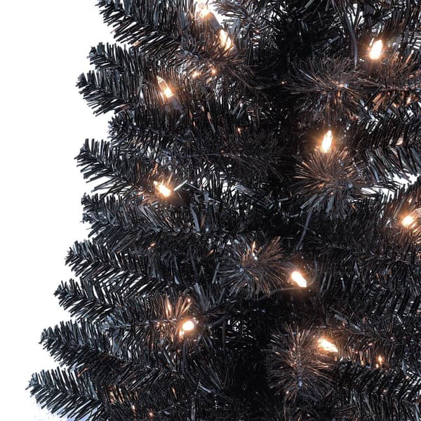 Puleo International 6ft. Pre-Lit Tinsel Artificial Christmas Tree
