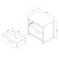 South Shore Tao Natural Walnut 2-Drawer Nightstand - image 5