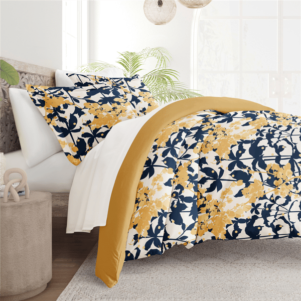 Soft Essentials Ultra Soft Boho Flower Reversible Duvet Cover Set - image 