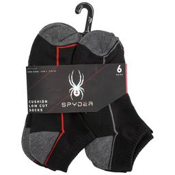 Mens Spyder 6pk. Color Block Low Cut Socks