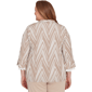 Plus Size Alfred Dunner Urban Legend Chevron Two In One Blouse - image 2