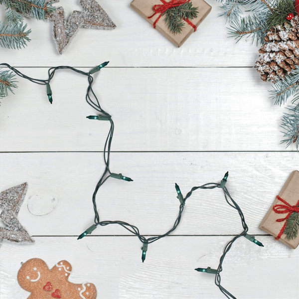 Northlight 17.25ft. Teal Green Mini Christmas Light Set