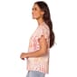 Womens Democracy Short Sleeve Crew Neck Abstract Tee - image 3