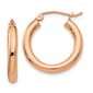 Gold Classics(tm) 14kt. Rose Gold 20mm Tube Hoop Earrings - image 1