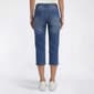 Womens Bleu Denim Tie Waist Denim Capris - image 2