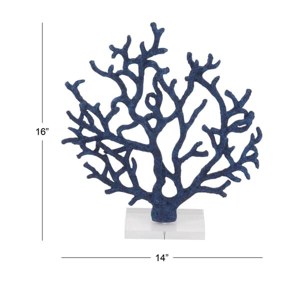 9th &amp; Pike® Blue Polystone Coastal Nature Sculpture