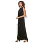 Womens MSK Solid Sleeveless Chiffon Bead Tassel Jumpsuit - image 4