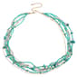 Ashley Cooper(tm) Turquoise Layered  Multi Bead Statement Necklace - image 1