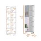 FM FURNITURE Los Angeles White Linen Cabinet w/ Mirror - image 5