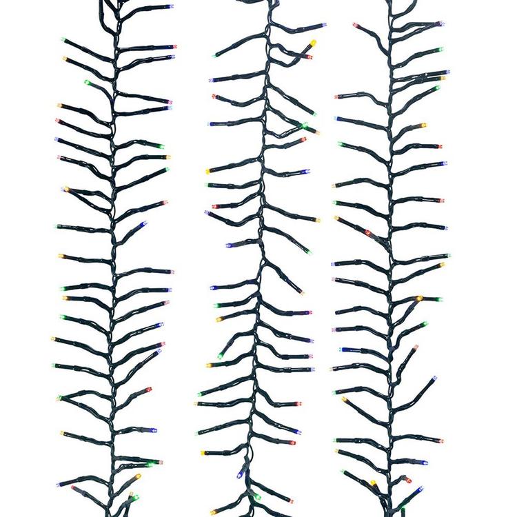 Kurt S. Adler 480-Light 16ft. Connectable LED Cluster Garland